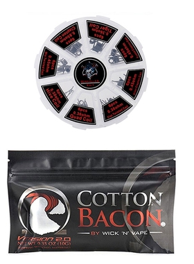 Organic Cotton Prebuilt Coil Kit Vape Cotton Twisted Alien C
