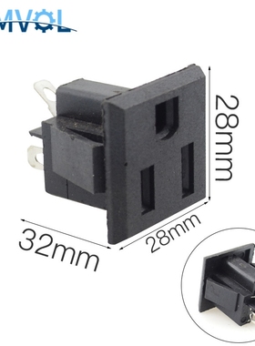 2pcs AC Electrical Power socket outlet Connect