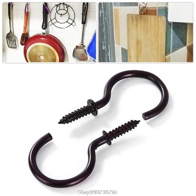 18PCS Iron Metal Hanging Hooks Durable Easy Installation Han