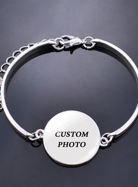 Fashion Woman Custom Bracelet Diy Baby Couple Family Photo