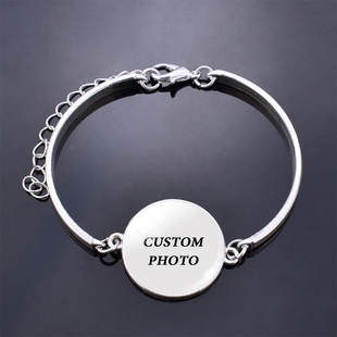 Fashion Woman Custom Bracelet Diy Baby Couple Family Photo
