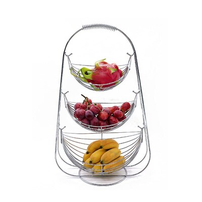 3 Tier Fruit Basket Bowl Holder Stand Kitchen Vegetables Sto