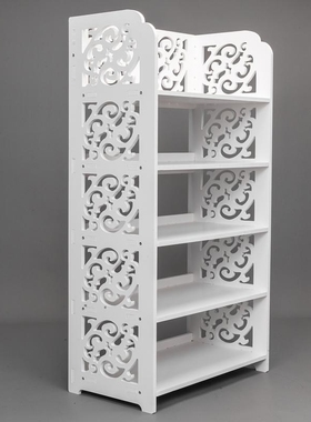 Shoe Racks Storage Organizer Wood-plastic Board Five Tiers C