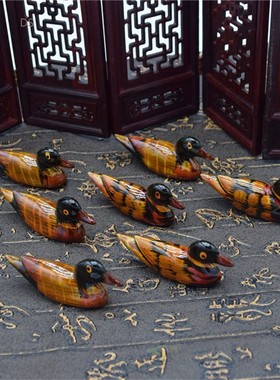 2 Pair Fashion Vintage Resin Mandarin Ducks Chopstick Holder