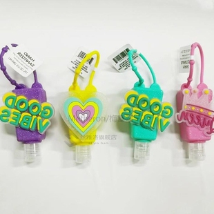 1PCS 30ml Cute Heart Silicone Mini Hand Sanitizer Hand Gel H