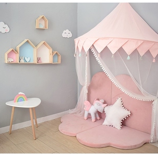 Nordic Kids Play Tent Pink Princess Castle Play House Tipi E