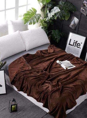 -Coral fleece blankets flannel blanket summer air condition-