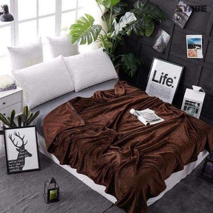 -Coral fleece blankets flannel blanket summer air condition-