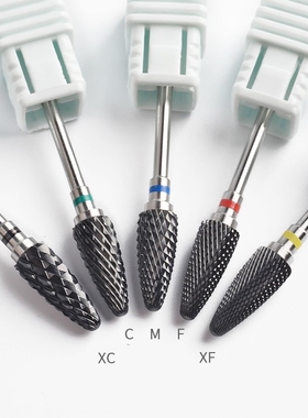 5 Type Black Ceramic Nail Drill Bits Milling Cutter For Rot