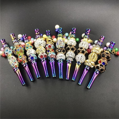 10 Pcs/Lot Colorful Shisha Hookah Tips with Rhinestones Pen