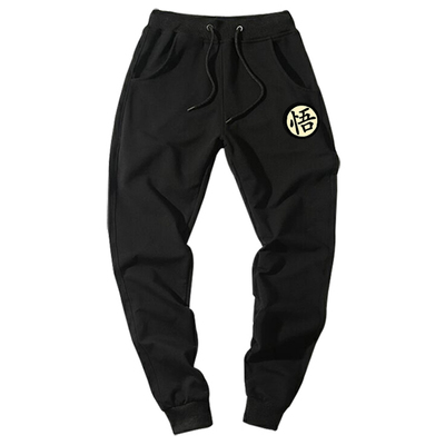 Casual Funny Print  Mens Pants Cotton Autumn Winter Gray Men