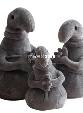 20-50cm Waiting Plush Toy Zhdun Meme Tubby Gray Blob Fun Mir