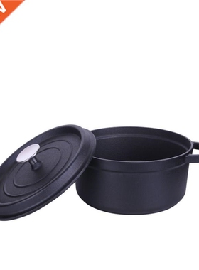 24cm Cast iron Dutch Oven Cast Iron Saucepan Soup Pot 3.8L 2