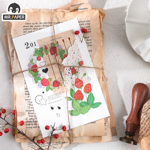 Mr.paper 15Pcs/bag 4 Designs Forest Tea Party Series Ins St