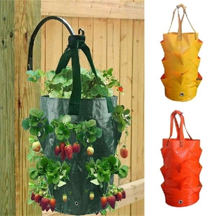 Outdoor Grow Bag for Plants Hanging Strawberry Bag
