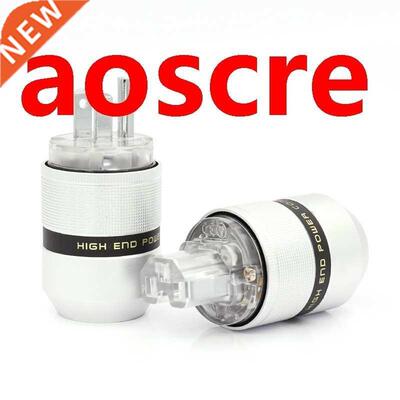 One Pair Rhodium Plated US Power Plug IEC Connector Female M