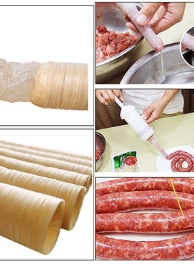 14m Dry Sausage Vegetarian Casing Shell Sausage Skin Collage