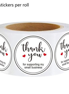 500pcs Thank You for Supporting My Small Business Stickers S