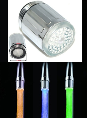 Luminous Light up LED Water Faucet Shower Tap Basin Water N