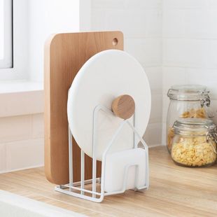 Multi Layer Chopping Cutting Board Holder Pot Lid Organizer