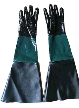 Rubber Sandblaster Sand Blast Sandblasting Gloves For