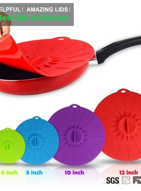 Cooking Pot Pan Lid Fresh Tools Keeping Gadgets Silicone Mic