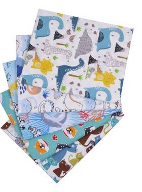 Dinosaur Dog Cat Animals Printed 100% Cotton Child Fabric,