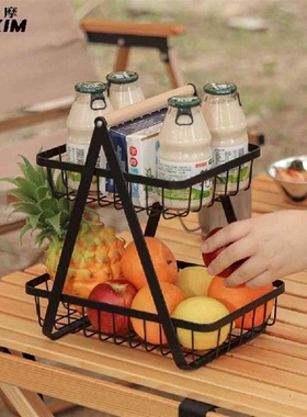 Portable Table Storage Holder Outdoor Dishware Foldable