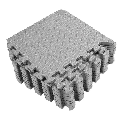 12Pcs Splicing Floor Mats EVA Leaf Grain Yoga Mats Patchwork