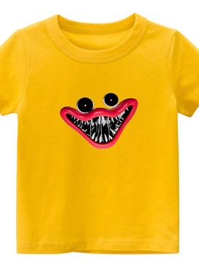 huggy wuggy Cartoon baby clothes Fitted Tops teenager