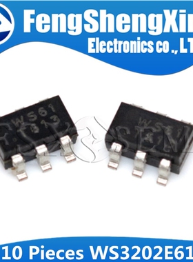 10PCS WS3202E61-6 WS61 SOT23 WS3202E SOT23-6 WS3202E61-6/TR