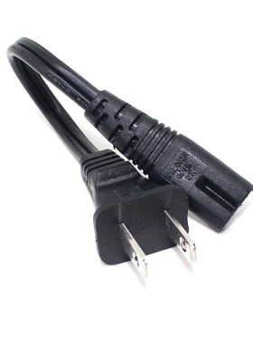 US NEMA 1 15P 2pin male plug to IEC 320 C7 AC Power Aapter
