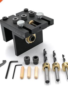 Multifunction Woodworking Doweling Jig Kit Adjustable Drilli