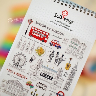 Creative London Vacation Stickers Diary Sticker Scrapbook D