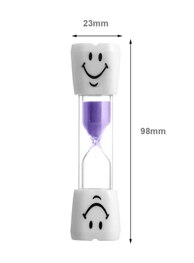 1PC Smile Face Hourglass Children Kids Toothbrush Timer 3-Mi