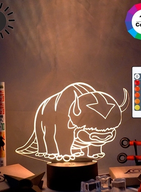 he Legend of Aang Appa Figure Acrylic 3d Lamp Avatar he Last