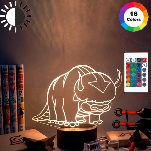 he Legend of Aang Appa Figure Acrylic 3d Lamp Avatar he Last