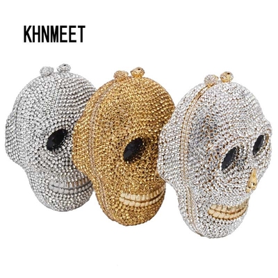 Designer Skull Clutch Bags Women Evening Purse Wedding Bags