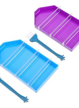 2 Sets Trays Slots Plastic Diamond Picture Tray Tray