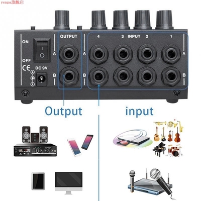 8 Channel Sound Universal Digital Mixer Adjusting Microphone