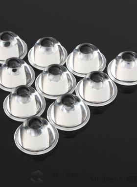 10pcs/Set 20mm 10/30/60/90/120 Degree Optical Glass LED Lens