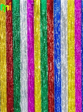 Laimi 3 ft. X 8 ft. Metallic Foil Fringe Door Window Tinsel