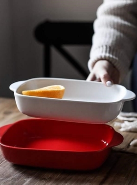 Baked rice bowl ceramic plate oven bowl baking dish