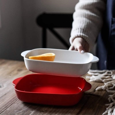 Baked rice bowl ceramic plate oven bowl baking dish