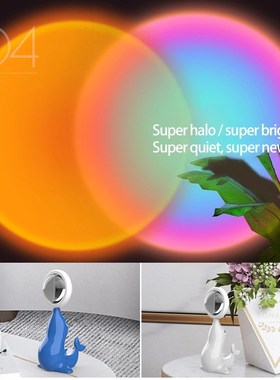 Dolphin Sunset Projection Light Sunset Sunset Light Fill Lig