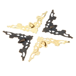 20Pcs Antique Jewelry Box Corner Foot Wood Case Corner Prote