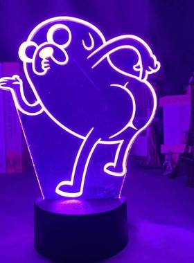 Adventure Time Jake The Dog Bend Over Figure Led Night Light