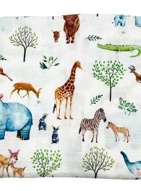 100% bamboo fiber muslin baby blanket swaddle wrap for newbo