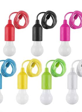 Creative LED Hanging Light Bulb Battery Powered Colorful Pul