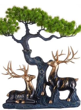 New Chinese style deer furnishing articles guest-greeting